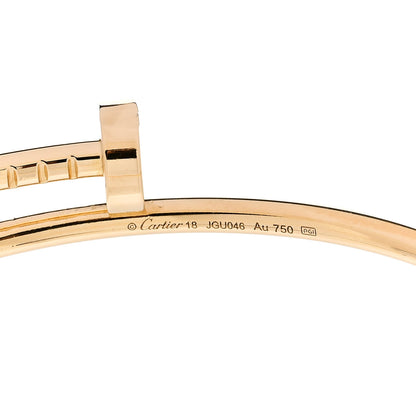 Cartier 18K Yellow Gold Small Juste Un Clou Bracelet 18 3 of 4