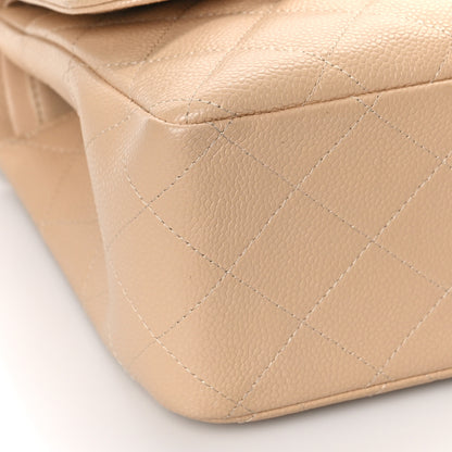 Chanel Caviar Quilted Jumbo Double Flap Beige Clair 8 of 10