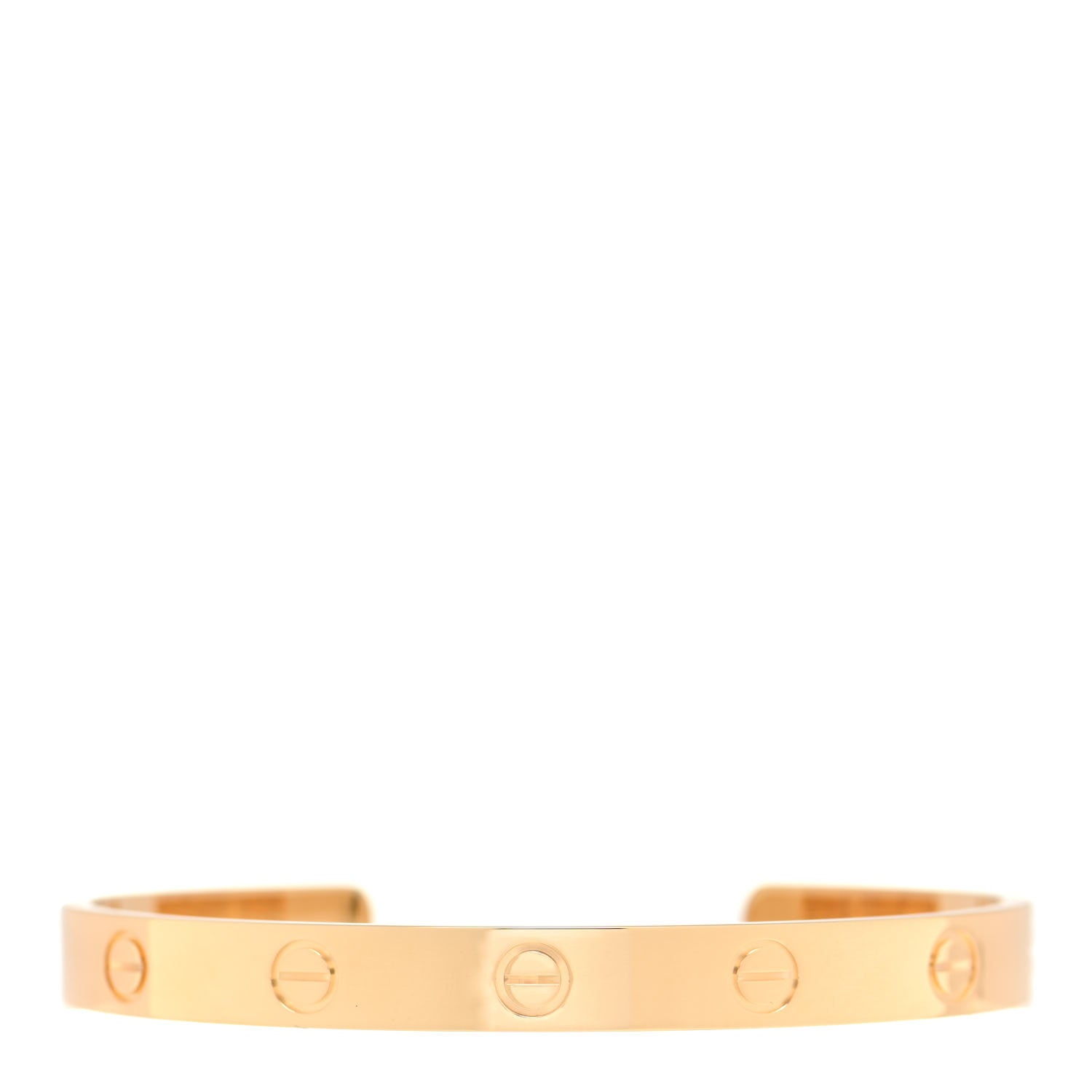 Cartier 18K Yellow Gold LOVE Cuff Bracelet 17 1 of 5
