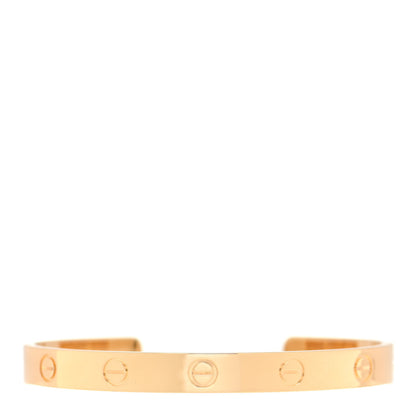 Cartier 18K Yellow Gold LOVE Cuff Bracelet 17 1 of 5