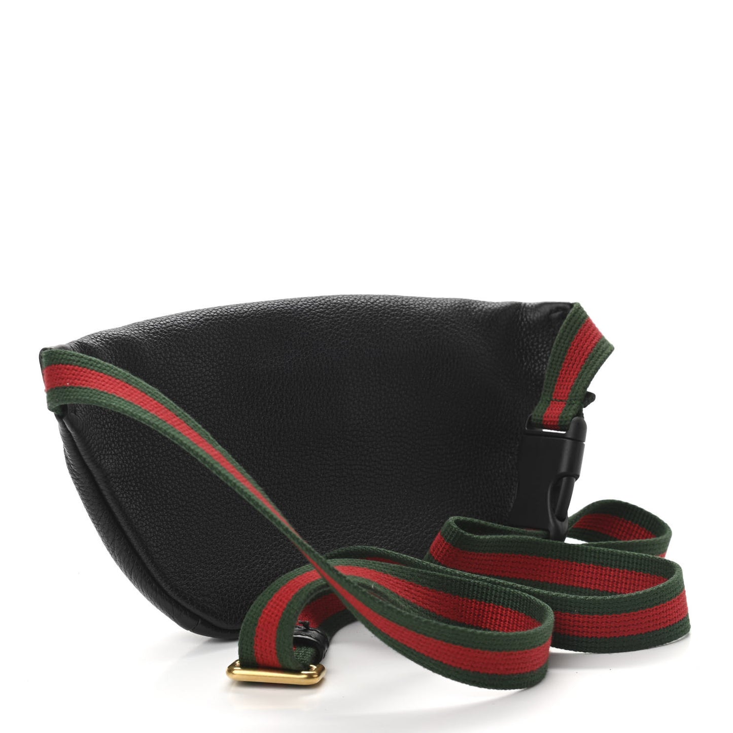Grained Calfskin Small Logo Belt Bag Black