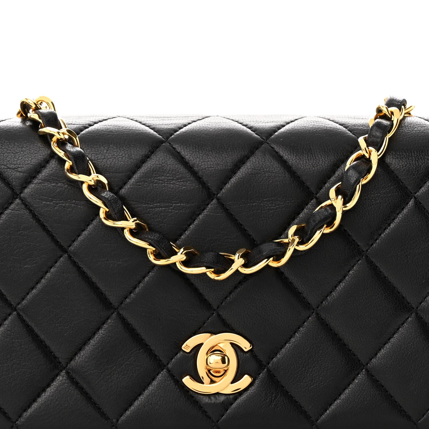 Chanel Lambskin Quilted Small Single Flap Black 9 of 11
