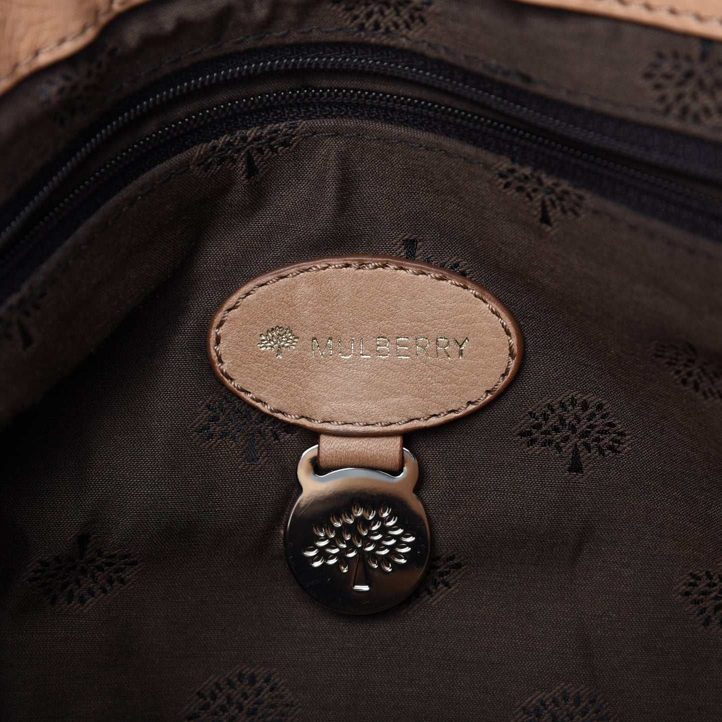 Soft Grain Calfskin Tillie Satchel Oak