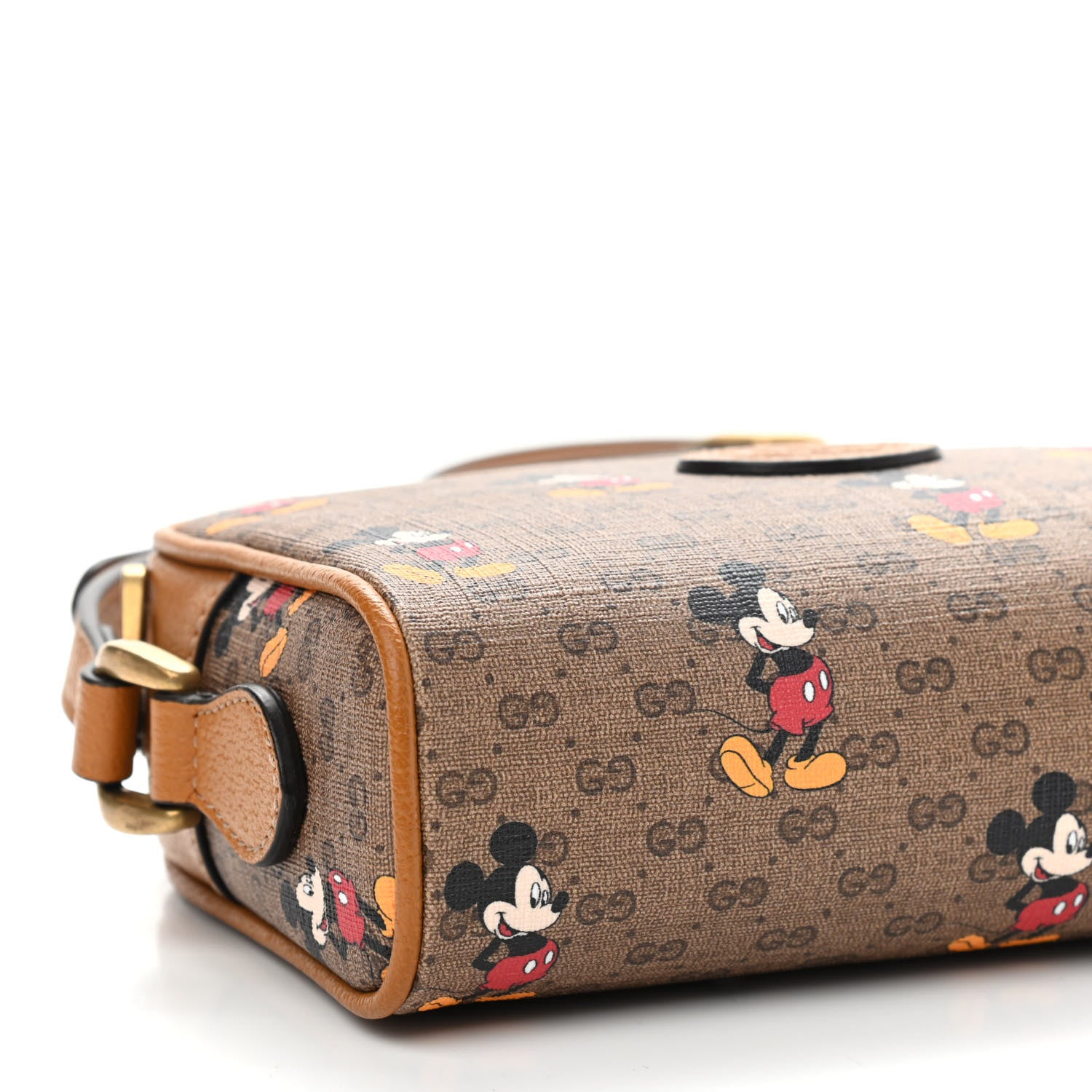 Gucci X DISNEY Mini Vintage GG Supreme Monogram Mickey Mouse Shoulder Bag Beige Vintage Sun Oil 8 of 9