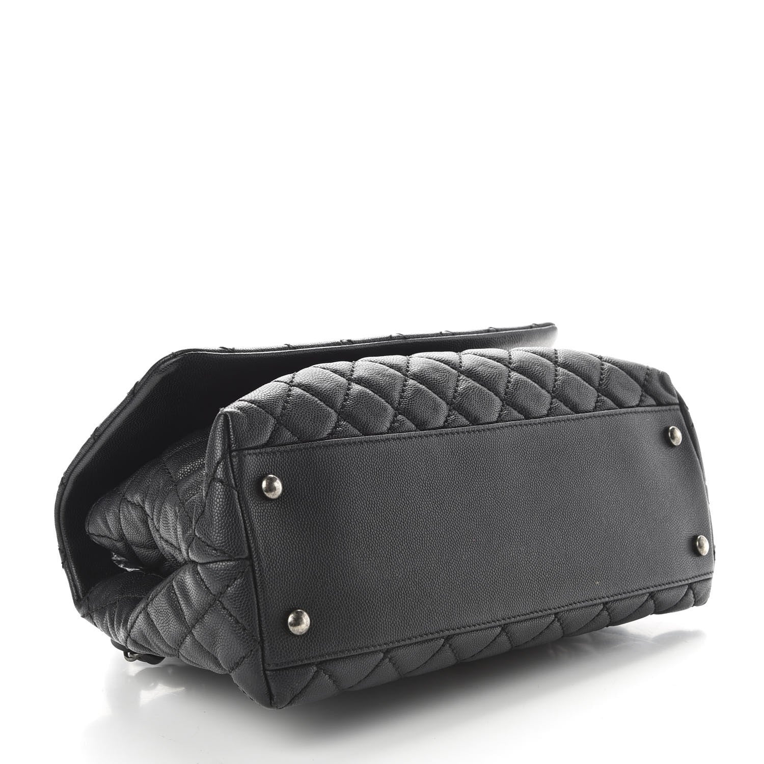 Chanel Caviar Quilted Small Coco Handle Flap Black 4 of 10