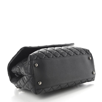 Chanel Caviar Quilted Small Coco Handle Flap Black 4 of 10