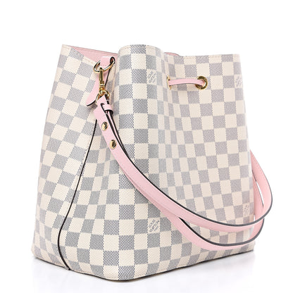 Louis Vuitton Damier Azur Neonoe MM Eau De Rose 2 of 9