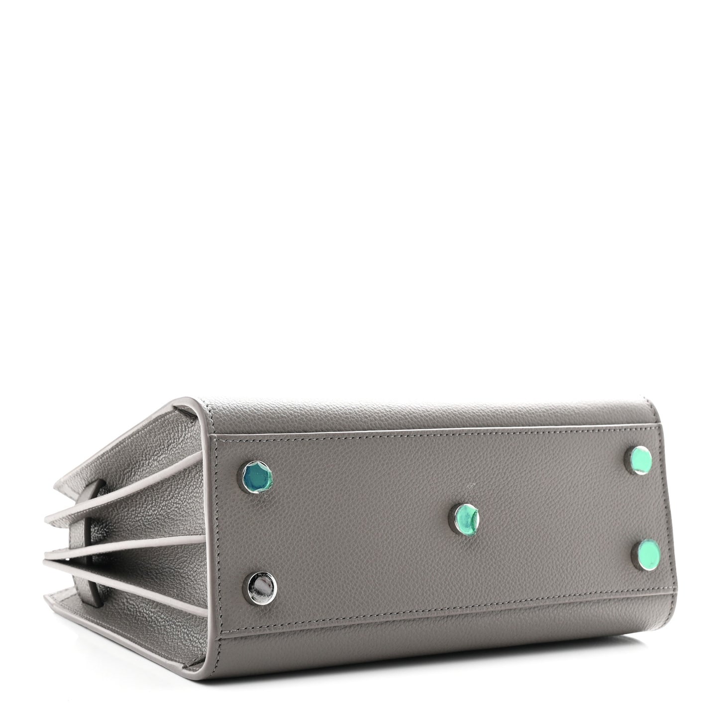 Grained Calfskin Nano Sac De Jour Fog