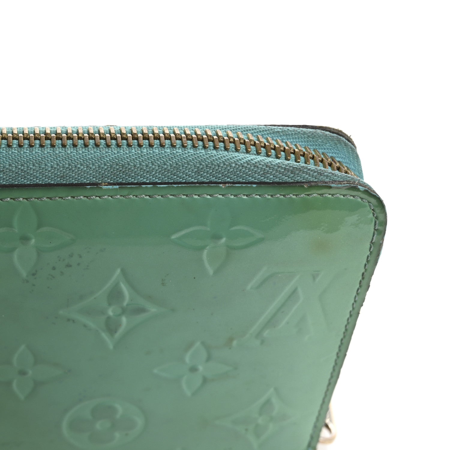 Louis Vuitton Vernis Zippy Wallet Bleu Lagon 18 of 18