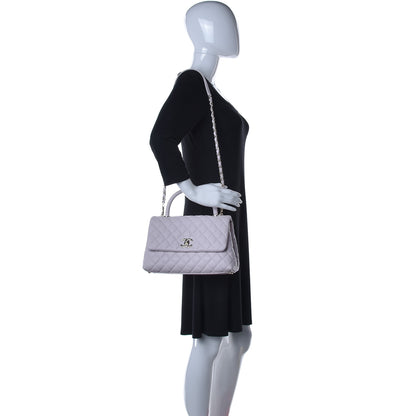 Chanel Caviar Quilted Small Coco Handle Flap Light Purple 2 of 11