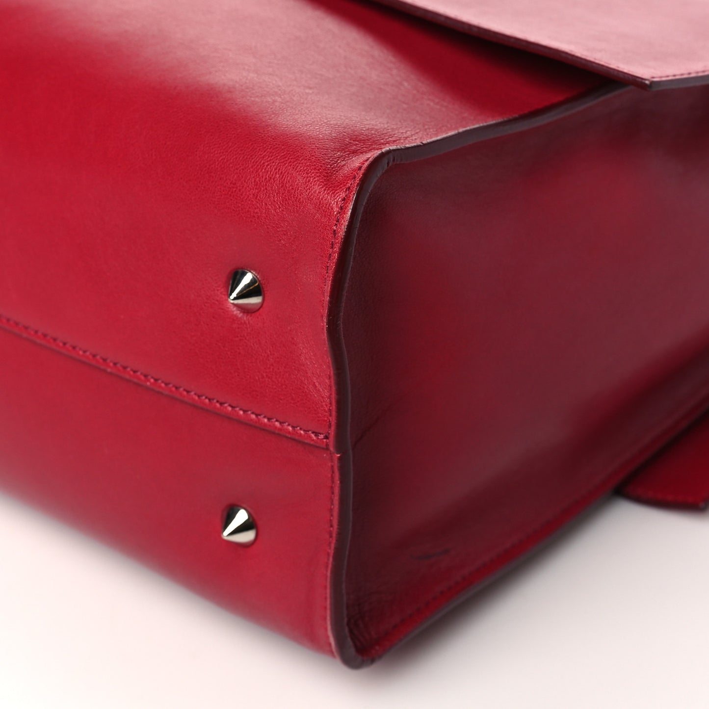 Lambskin Medium Shark Lock Satchel Red