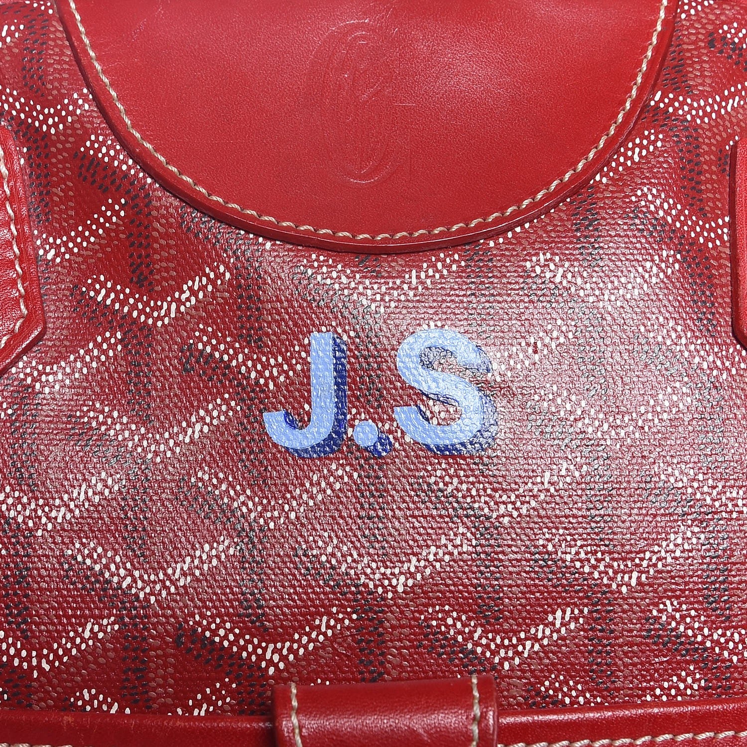 Goyard Goyardine Saint Jeanne GM Bowler Red 11 of 12