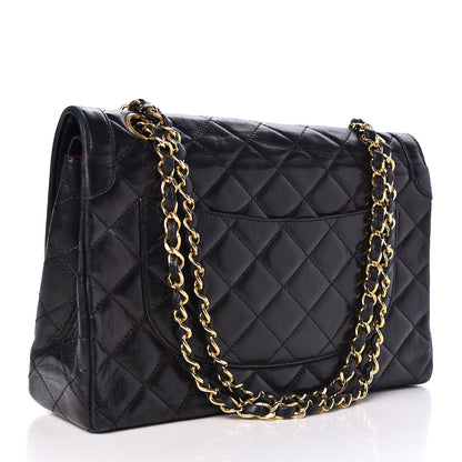 Chanel Lambskin Quilted Medium Double Flap Bag Black 3 of 11