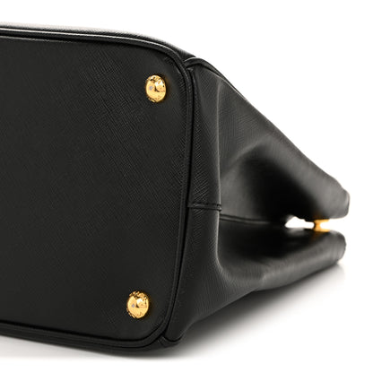Prada Saffiano Lux Medium Galleria Double Zip Tote Black 2 of 14