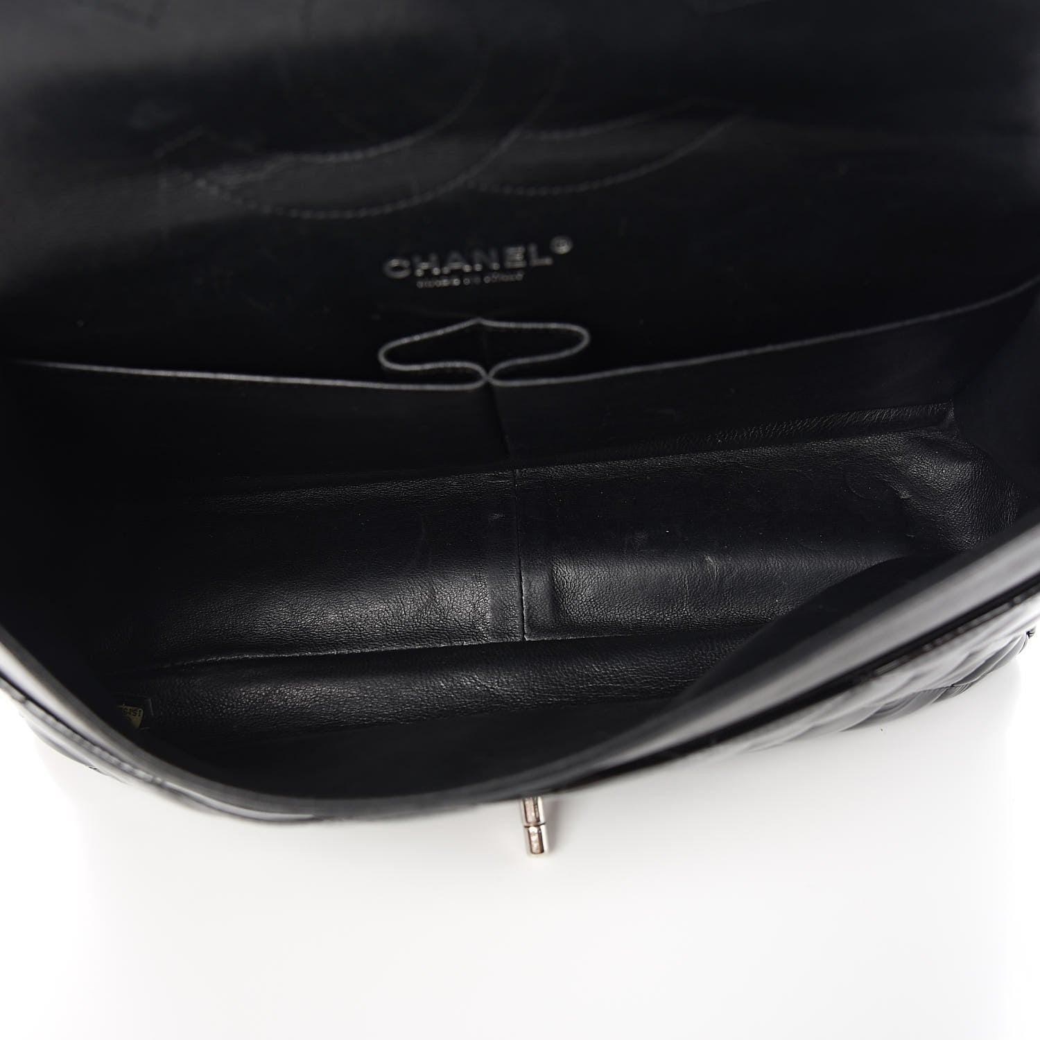 Chanel Patent Quilted Jumbo Double Flap Black 5 of 18