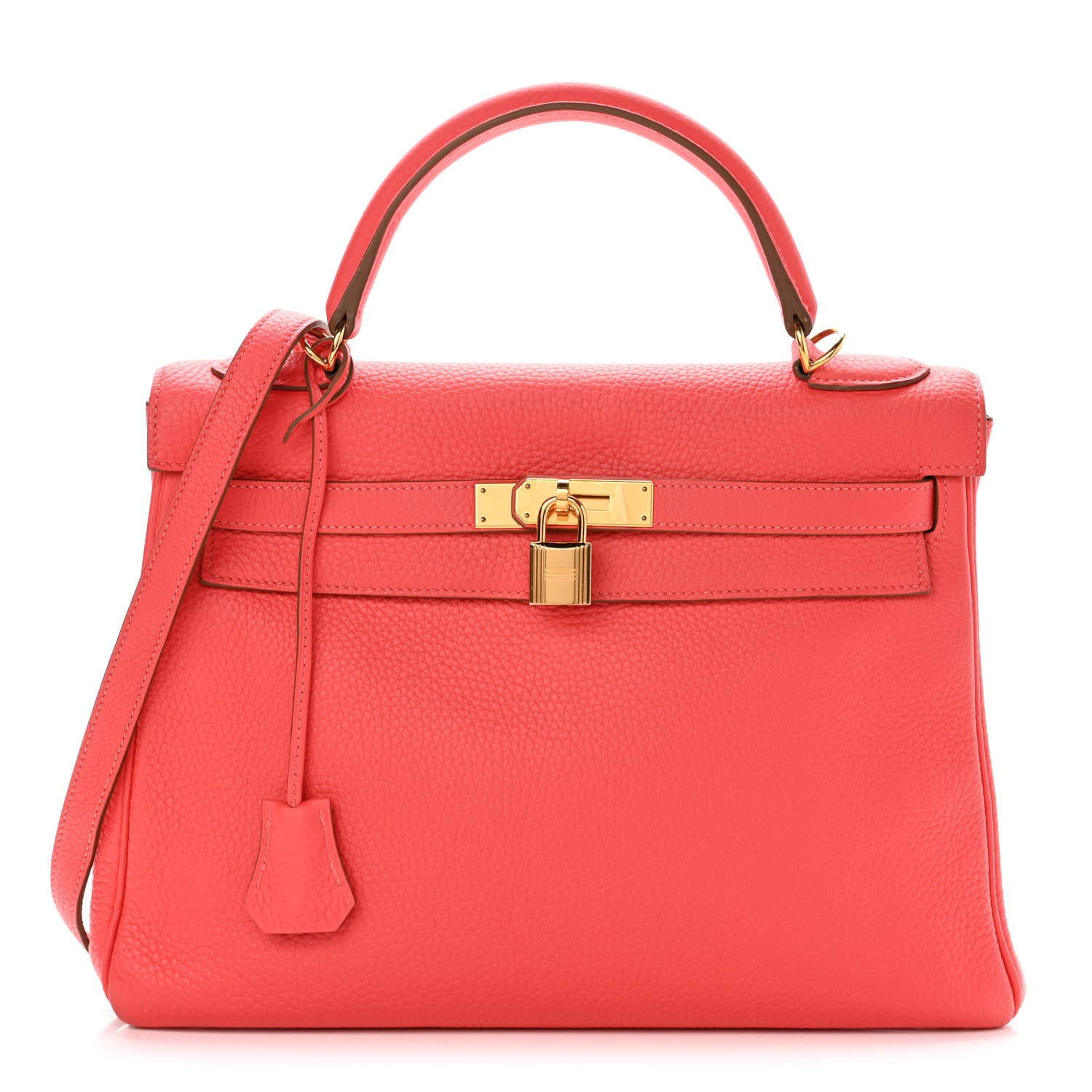 Hermes Taurillon Clemence Kelly Retourne 32 Rose Jaipur 1 of 14