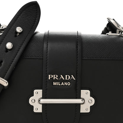 Prada City Calf Saffiano Cahier Bag Black 7 of 10