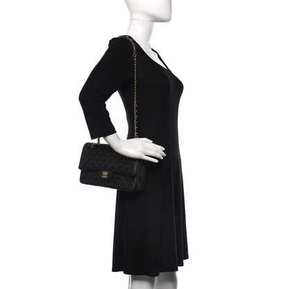 Chanel Caviar Quilted Medium Double Flap Black 2 of 9