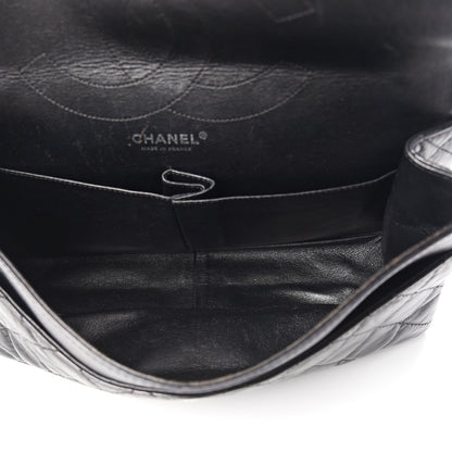 Chanel Glazed Aged Calfskin Quilted 2.55 Reissue 227 Flap Black 4 of 10