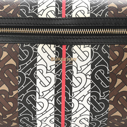 Burberry E-Canvas Monogram Stripe Medium Sonny Bum Bag Bridle Brown 7 of 9