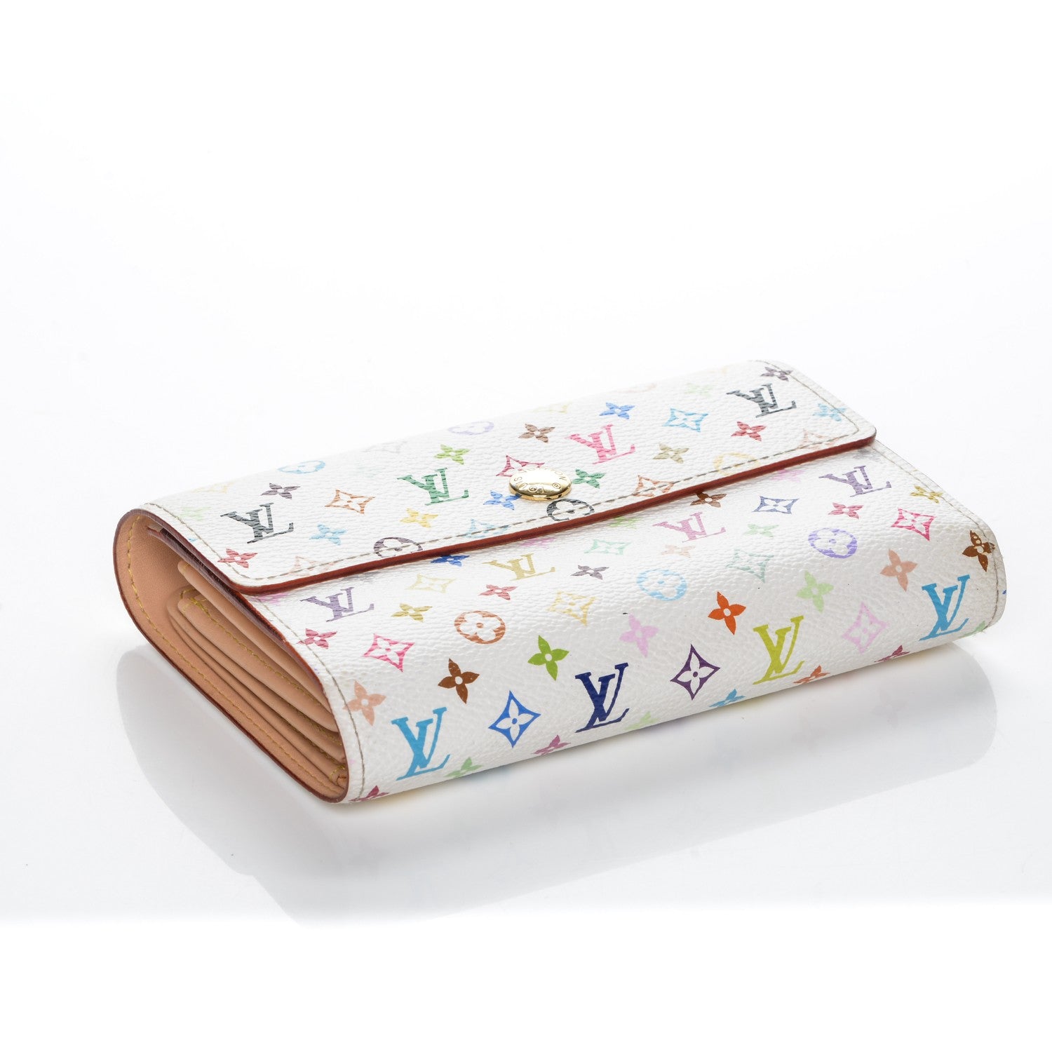 Louis Vuitton Monogram Multicolor Alexandra Wallet White 4 of 6