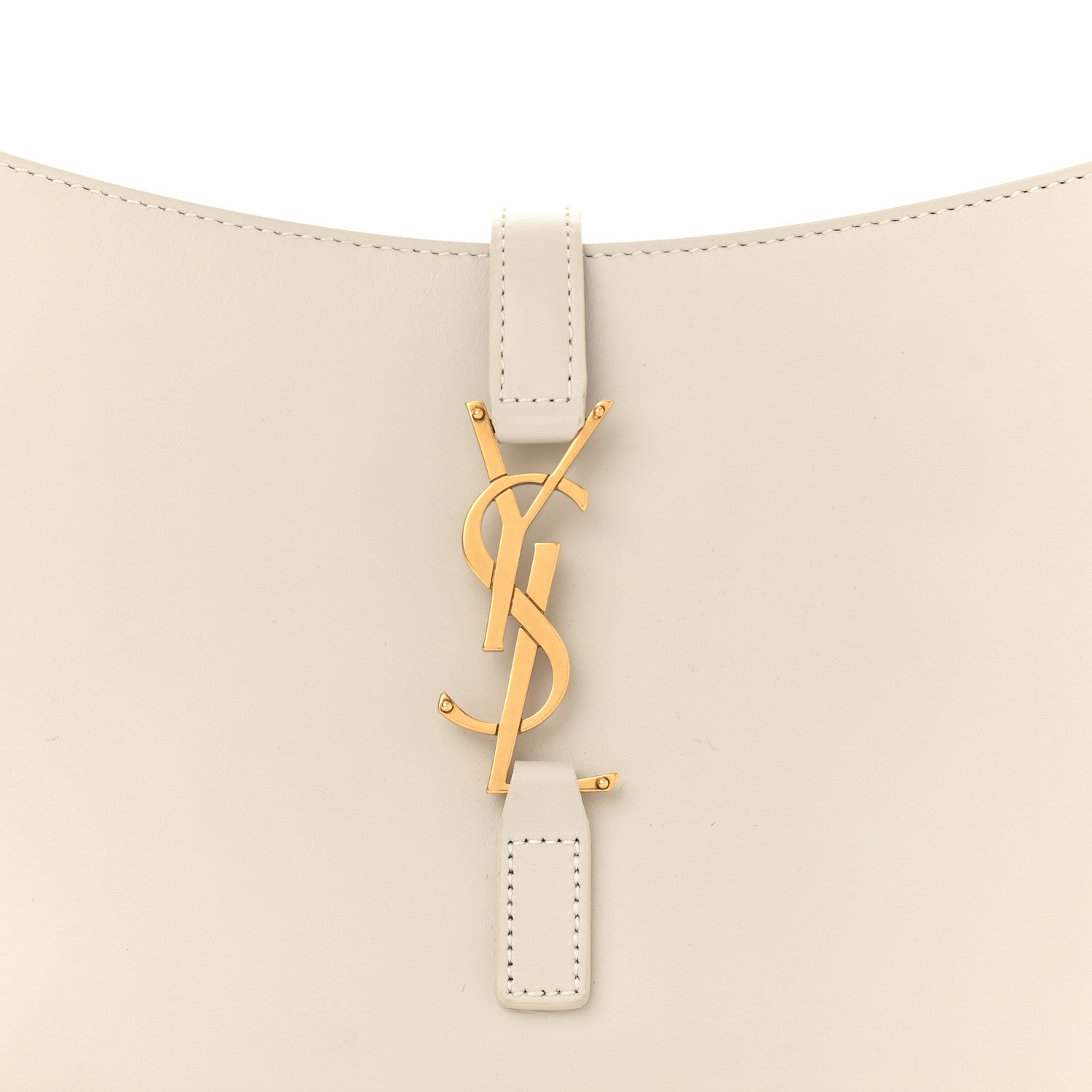 Saint Laurent Smooth Calfskin Le 5 A 7 Hobo Blanc Vintage 8 of 10