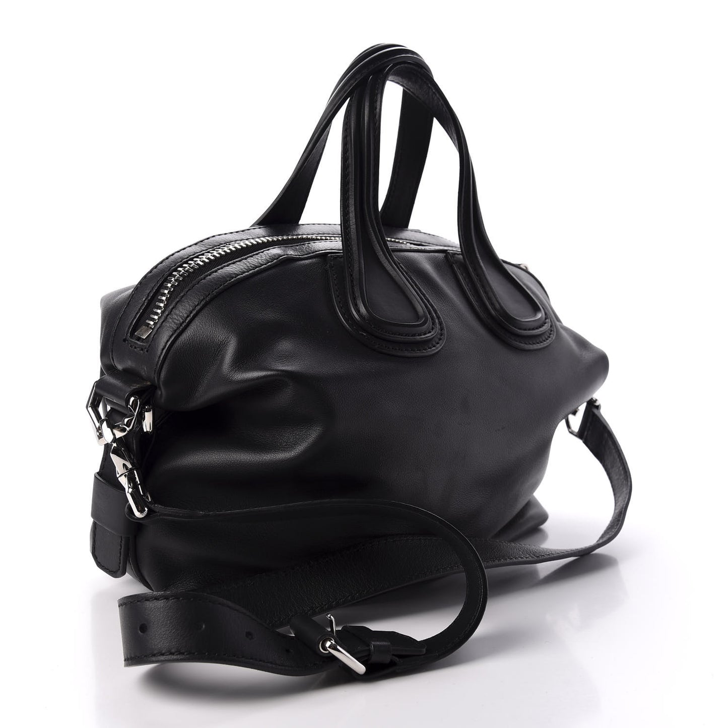 Calfskin Star Embellished Small Nightingale Black