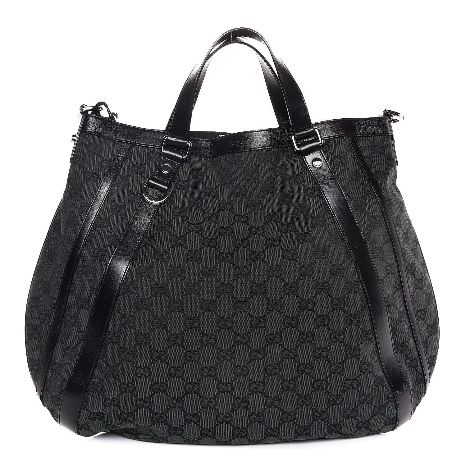 Gucci Monogram Medium Abbey Convertible Tote Dark Green 1 of 8