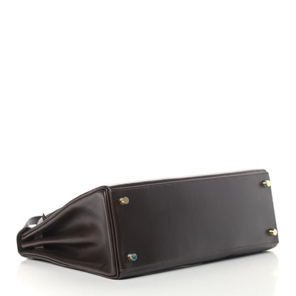 Hermes Box Kelly Retourne 32 Chocolate 3 of 12