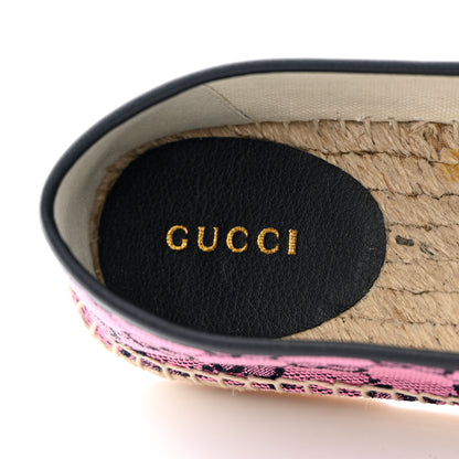 Gucci GG Monogram Multicolor Espadrilles 36 Pink Blue 7 of 11