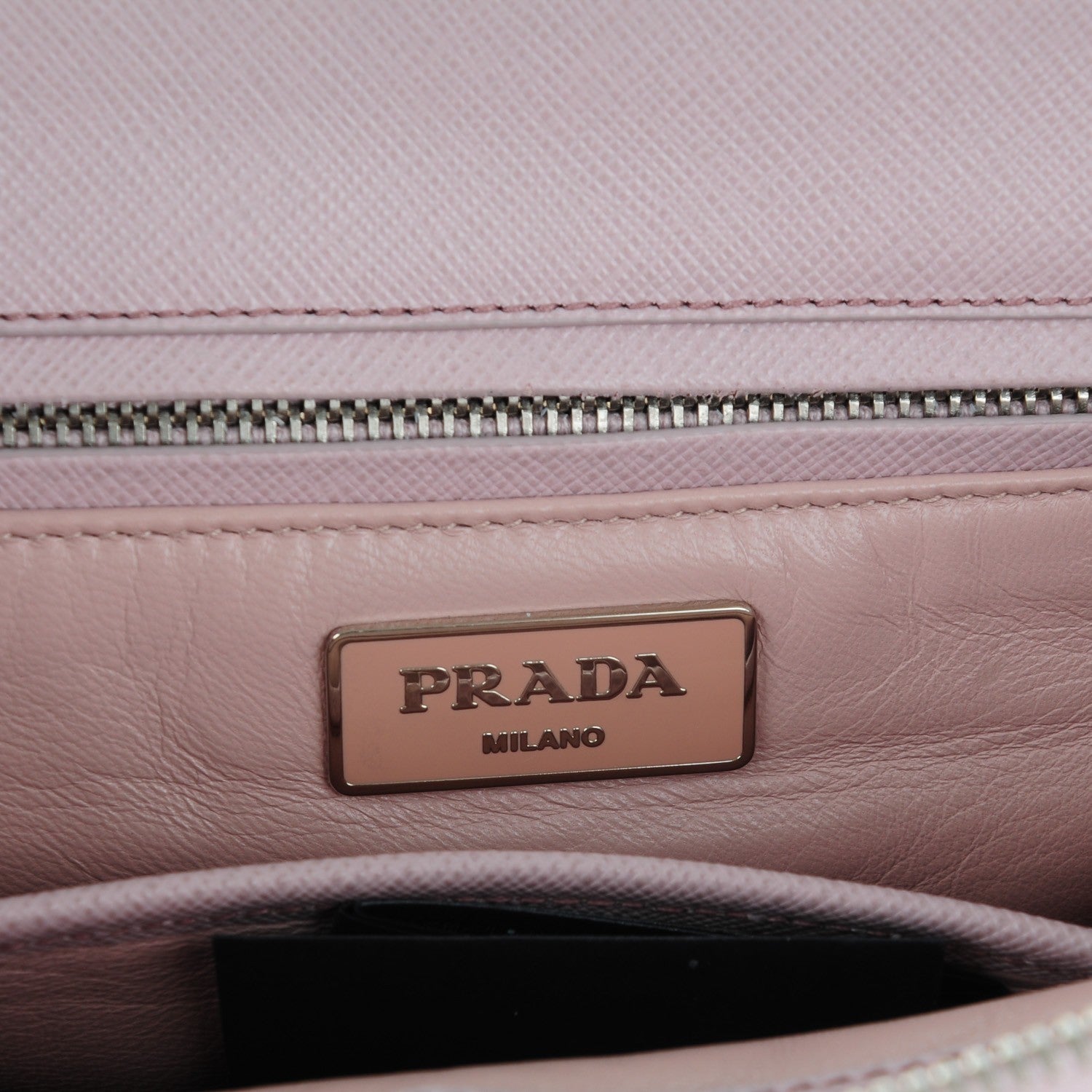 Prada Saffiano Small Galleria Double Zip Tote Mughetto 6 of 8