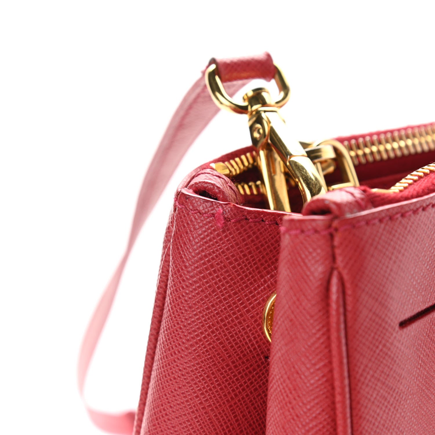 Prada Saffiano Medium Galleria Double Zip Tote Fuoco 14 of 14
