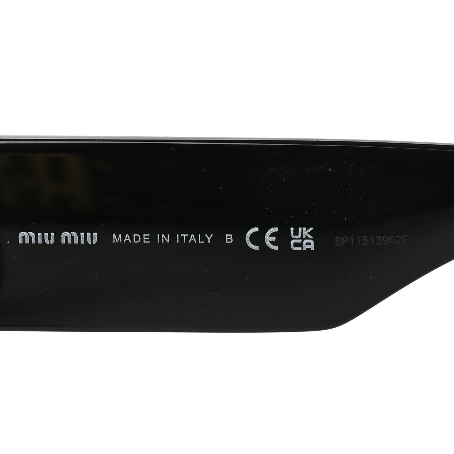 Acetate Glimpse Sunglasses SMU 10W Black