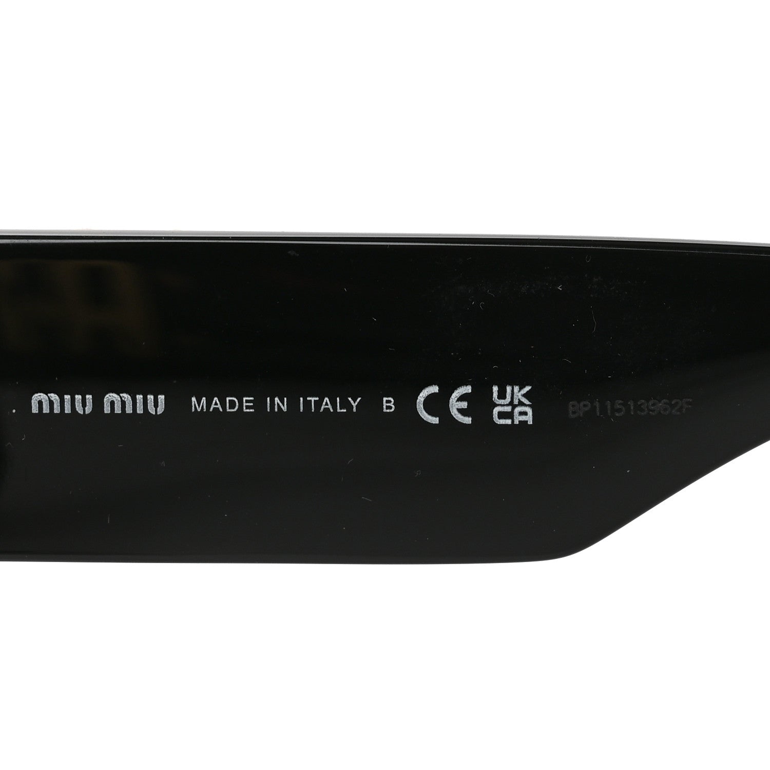 Miu Miu Acetate Glimpse Sunglasses SMU 10W Black 10 of 14