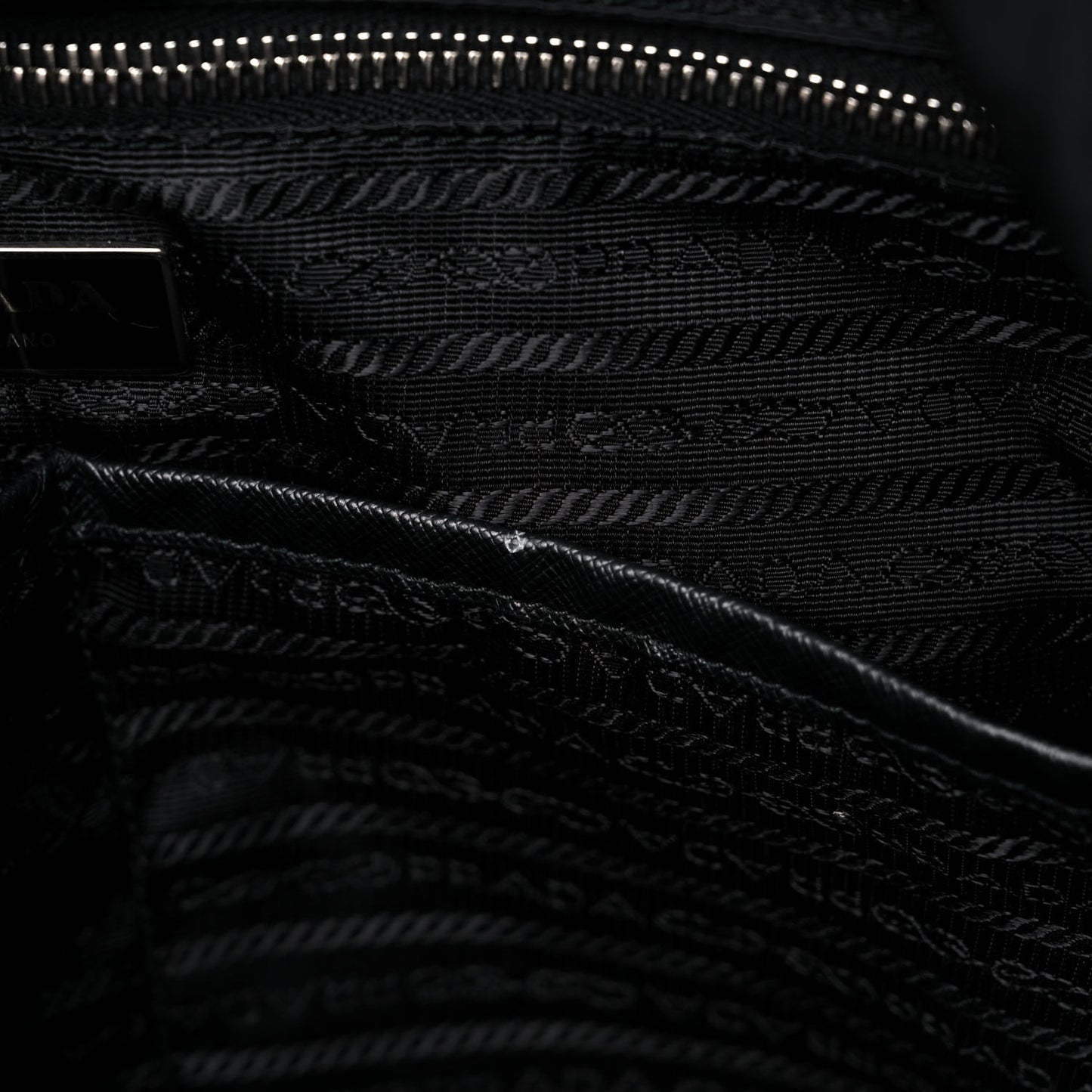 Nylon Vela Baby Bag Black