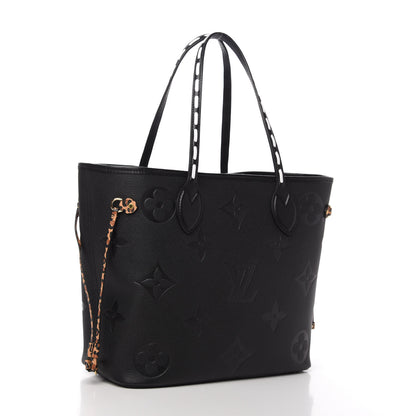 Louis Vuitton Empreinte Monogram Giant Wild At Heart Neverfull MM Black 3 of 9