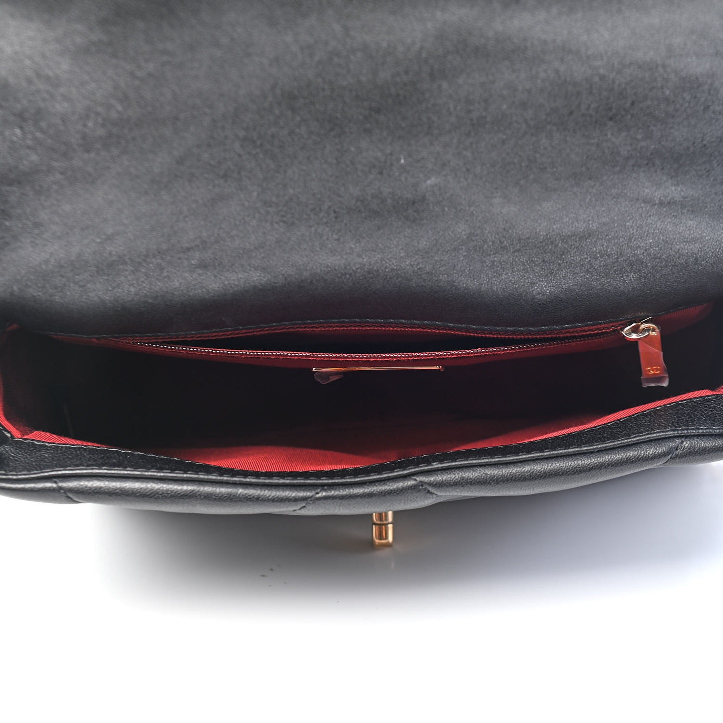 Lambskin Quilted Medium Chanel 19 Flap Black
