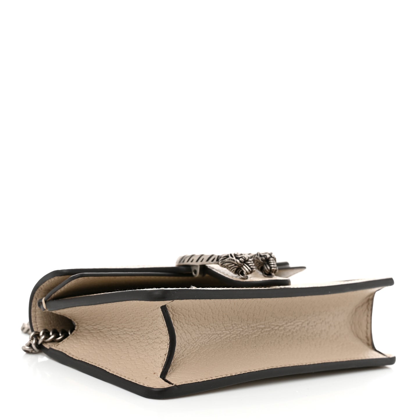 GG Supreme Monogram Textured Dollar Calfskin Super Mini Dionysus Shoulder Bag Beige Mystic White Oatmeal
