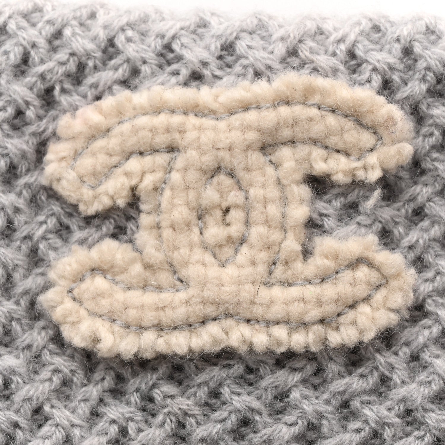 Chanel Cashmere CC Headband Grey 4 of 8