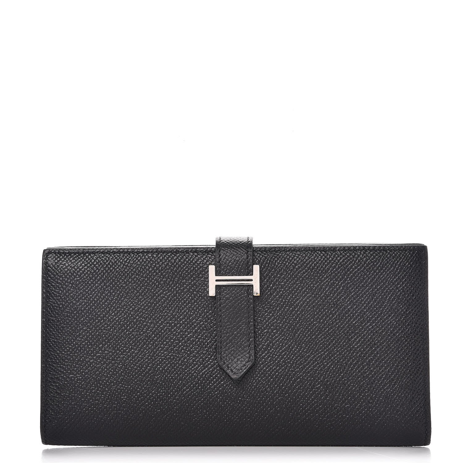 Hermes Epsom Bearn Gusset Wallet Black 1 of 8