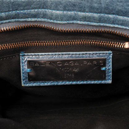 Balenciaga Agneau Classic Hardware City Bleu Paon 6 of 12