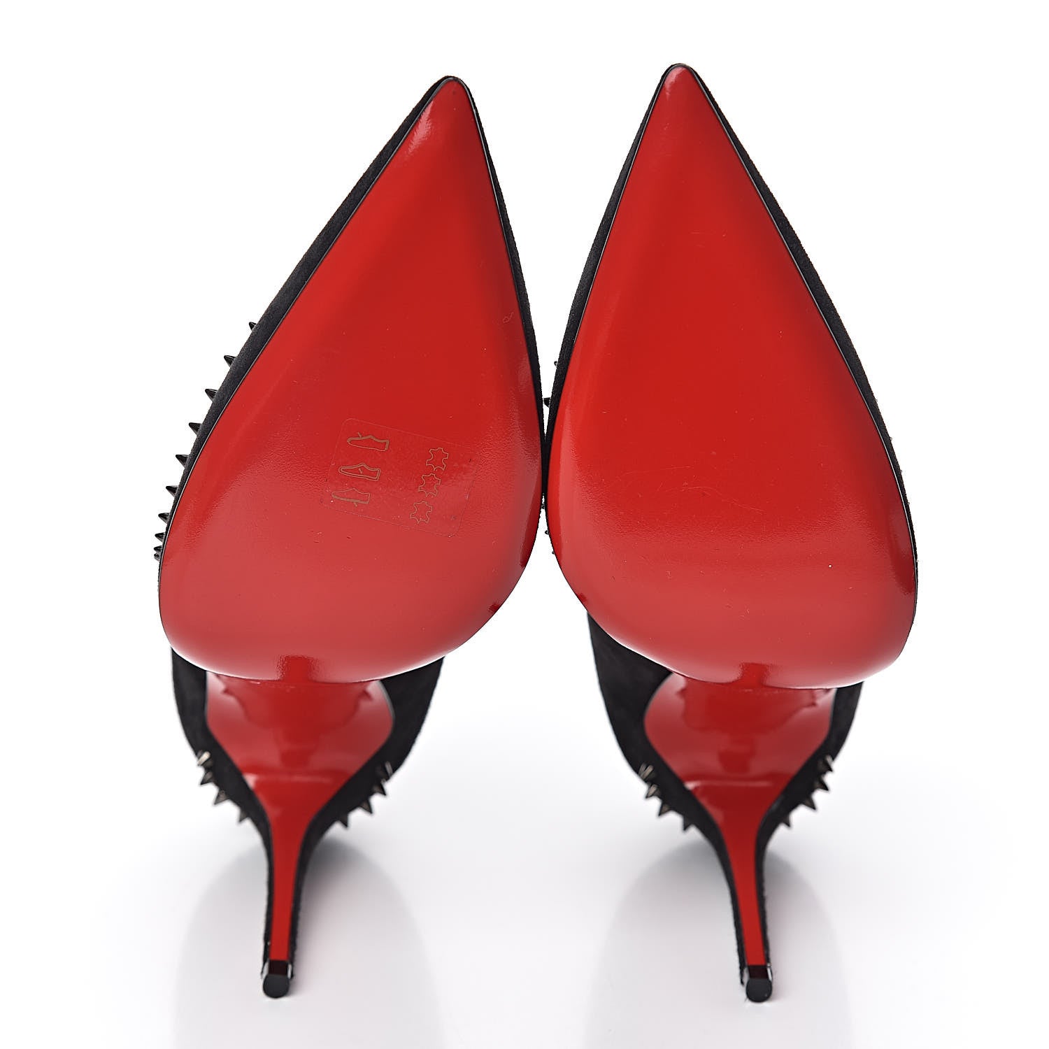 Christian Louboutin Veau Velours Anjalina 100 Pumps 38 Black 7 of 9