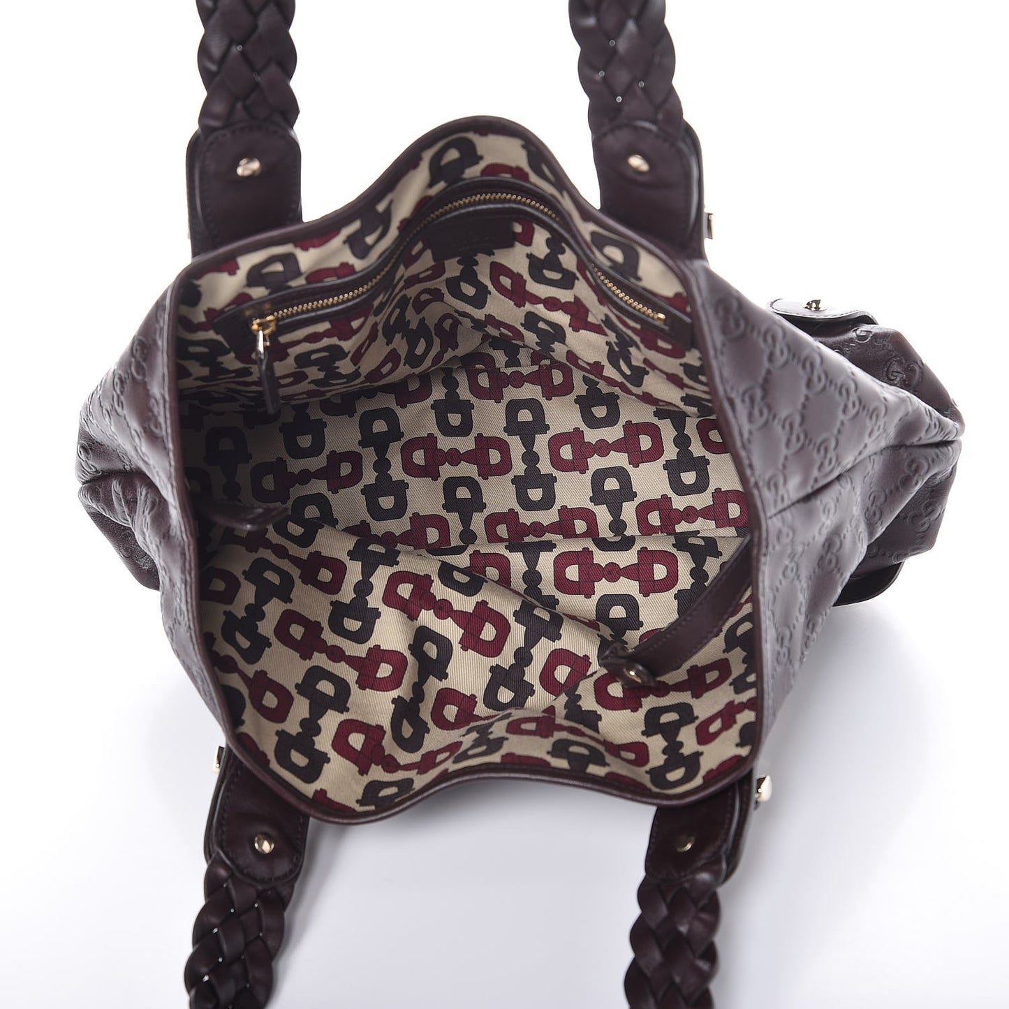 Guccissima Small Pelham Shoulder Bag Chocolate