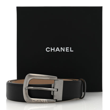 Chanel Calfskin Belt 95 38 Black 5 of 5