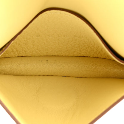 Hermes Togo Dogon Card Case Jaune Poussin 5 of 8