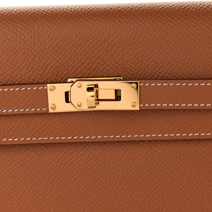 Hermes Epsom Kelly Longue Wallet Gold 8 of 9