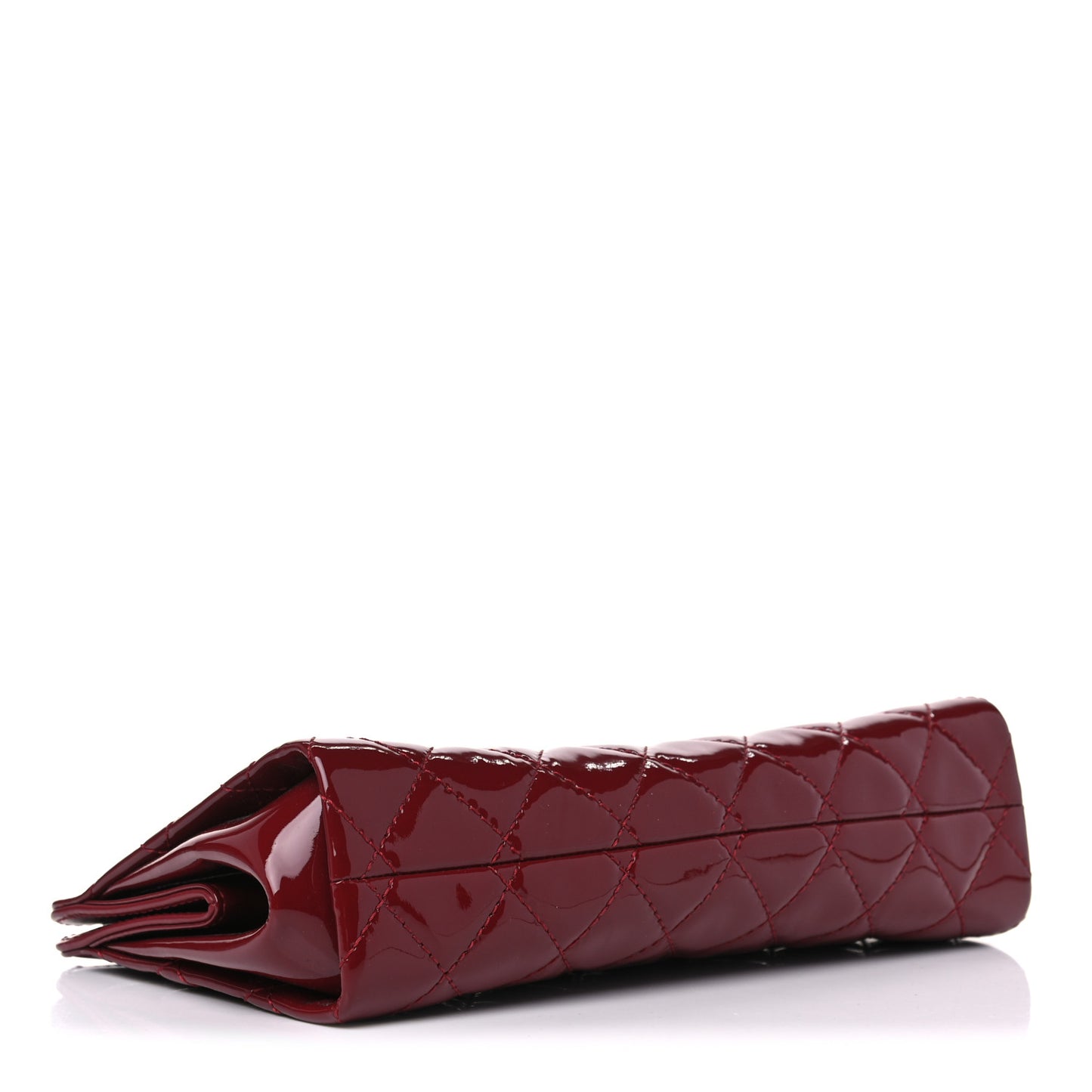 Patent CC Quilted Timeless Clutch Red