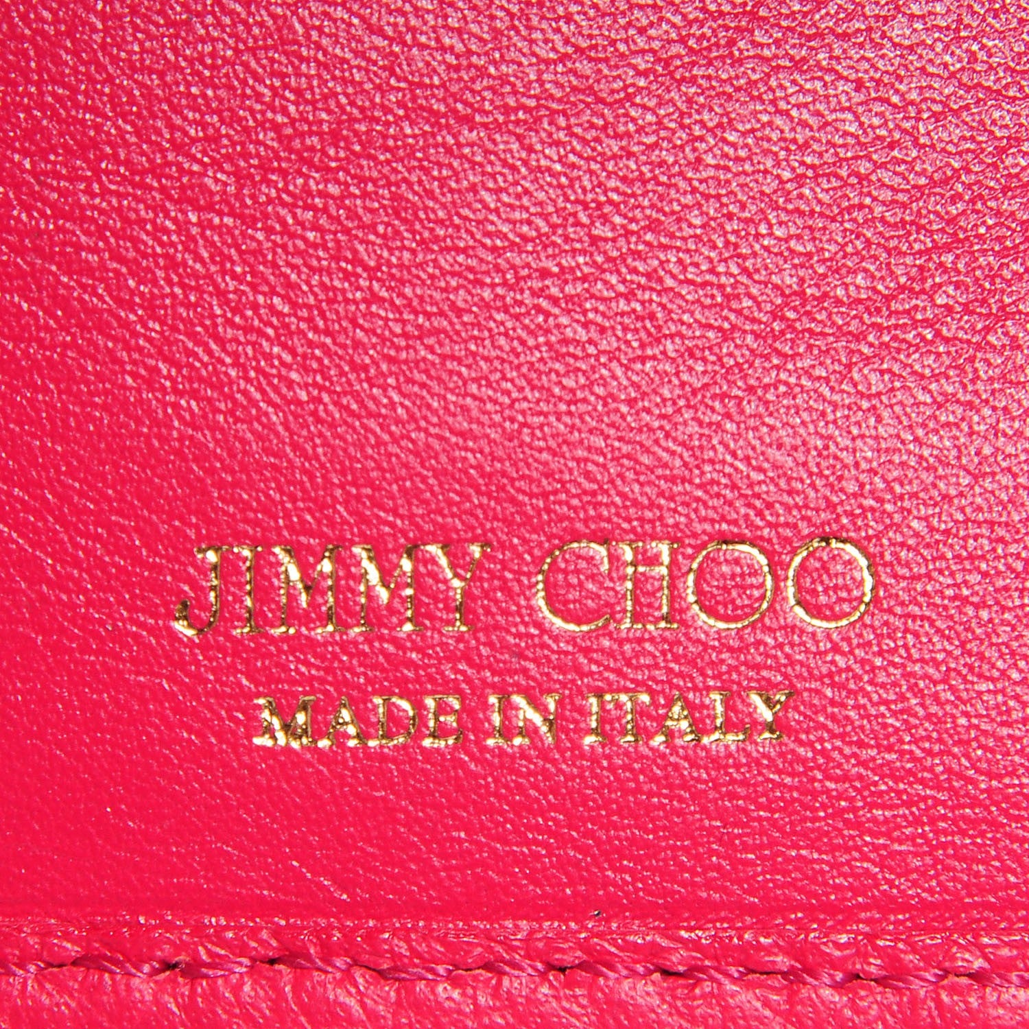 Jimmy Choo Grainy Calf Nikita Convertible Wallet Cherry 6 of 7