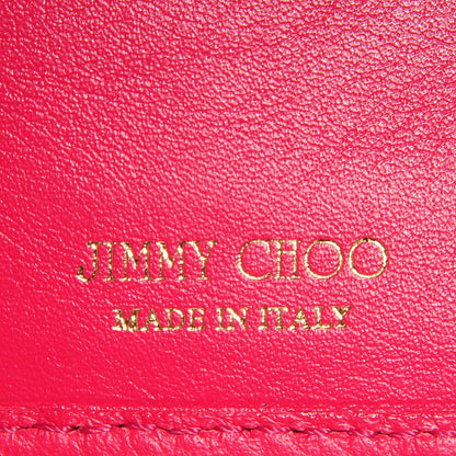 Jimmy Choo Grainy Calf Nikita Convertible Wallet Cherry 6 of 7