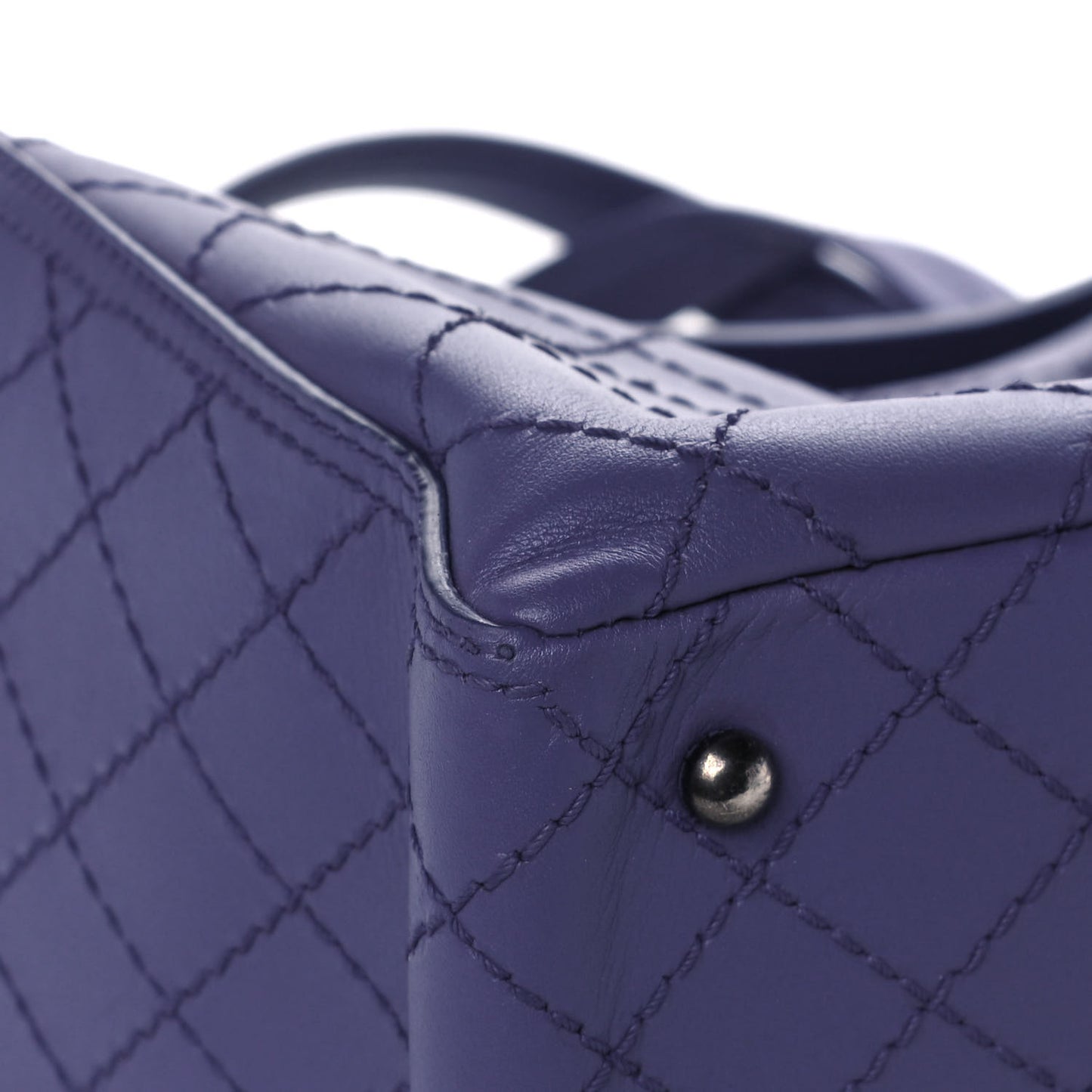 Calfskin CC Pocket Tote Purple